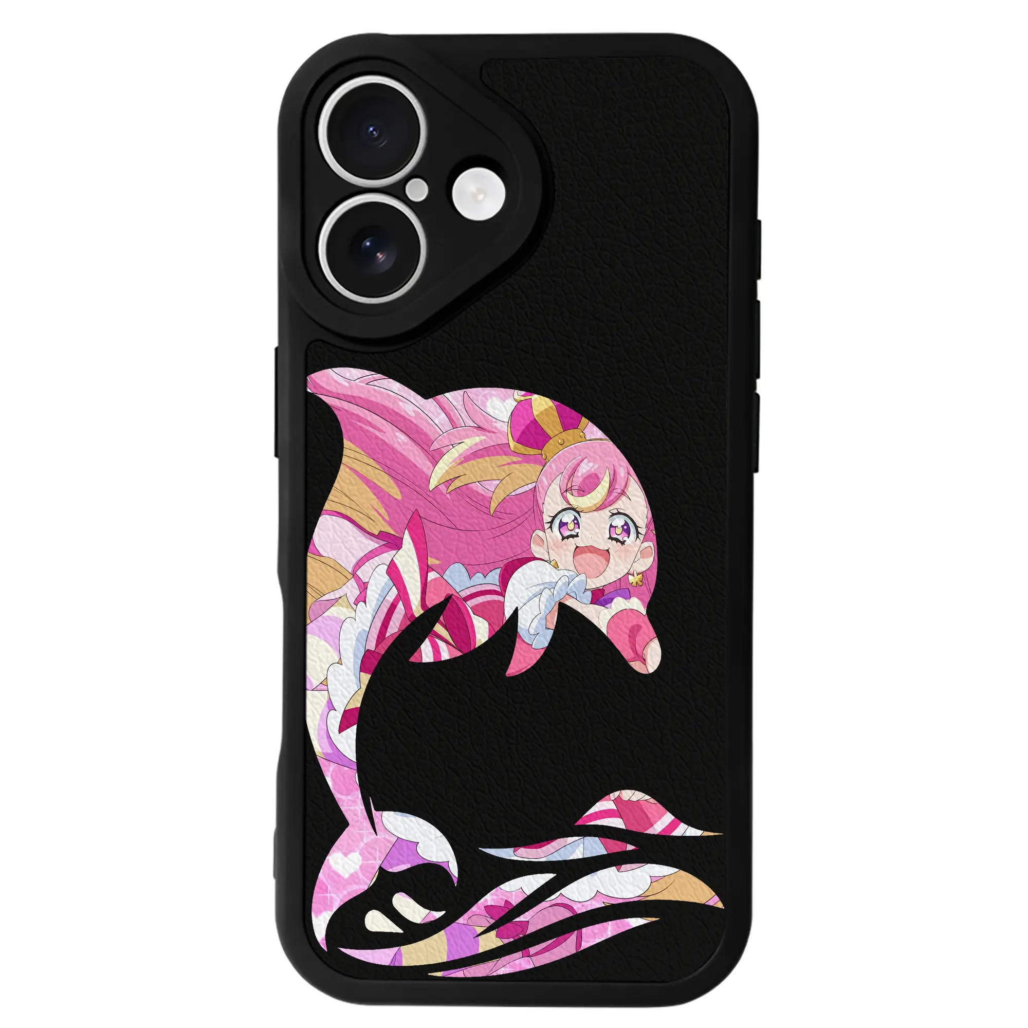 わんだふるぷりきゅあ グッズ 犬飼こむぎ - IPhone 16シリーズ対応 ・ シリコンスマホケース ・ レザー調 ・ 高精度フィット ・ 耐衝撃 ・ ワイヤレス充電対応 ・ 精密カット